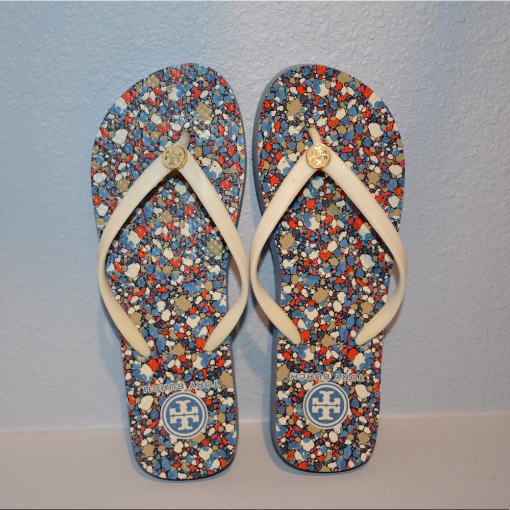 brand new tory burch flip flops